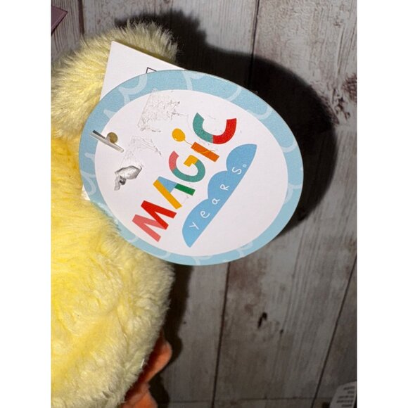 Set of 2 Magic Years Plush Yellow Giraffe Musical Light-Up Toy Nursery - Picture 5 of 10